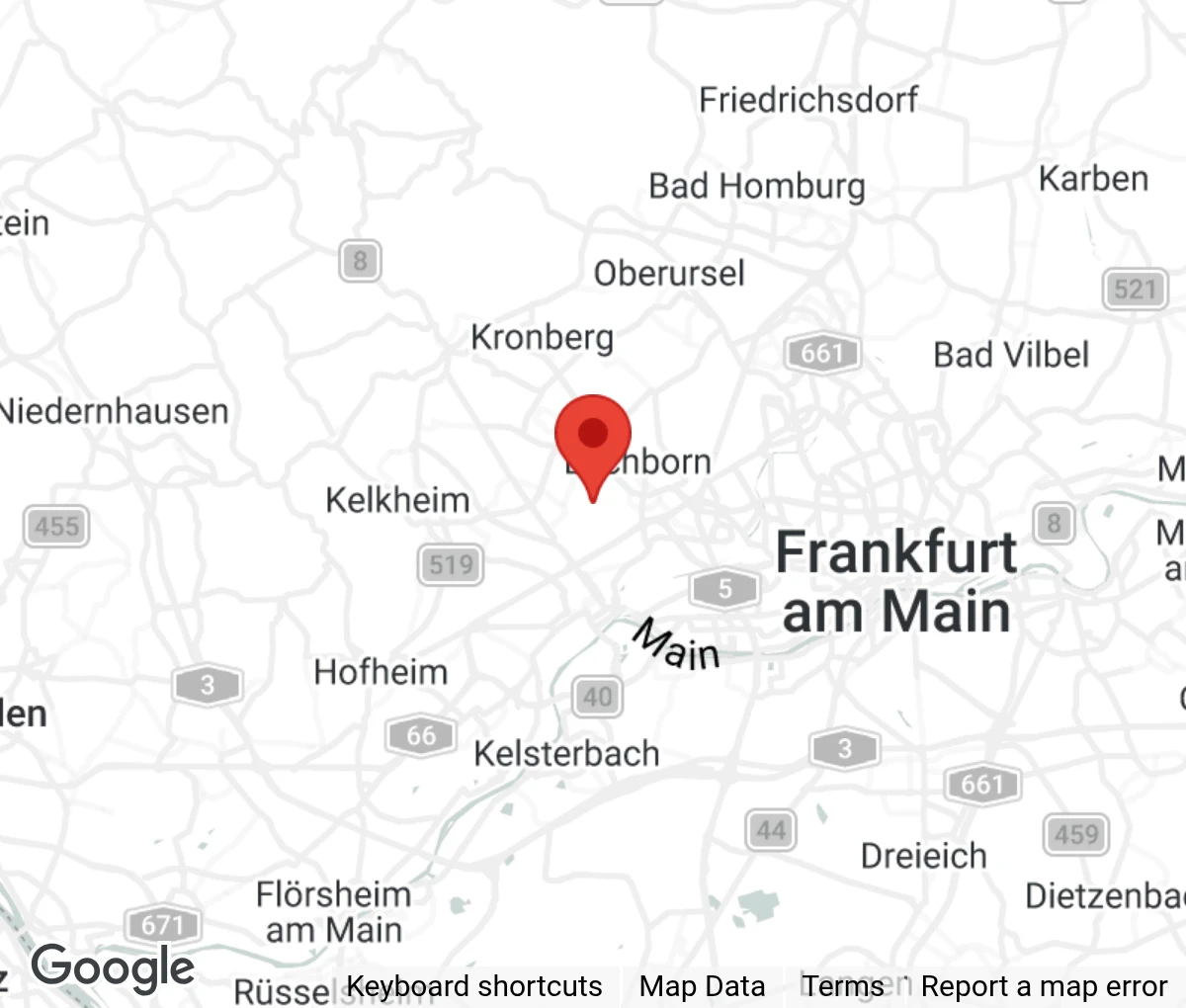 Map showing location of Tierheim am Arboretum