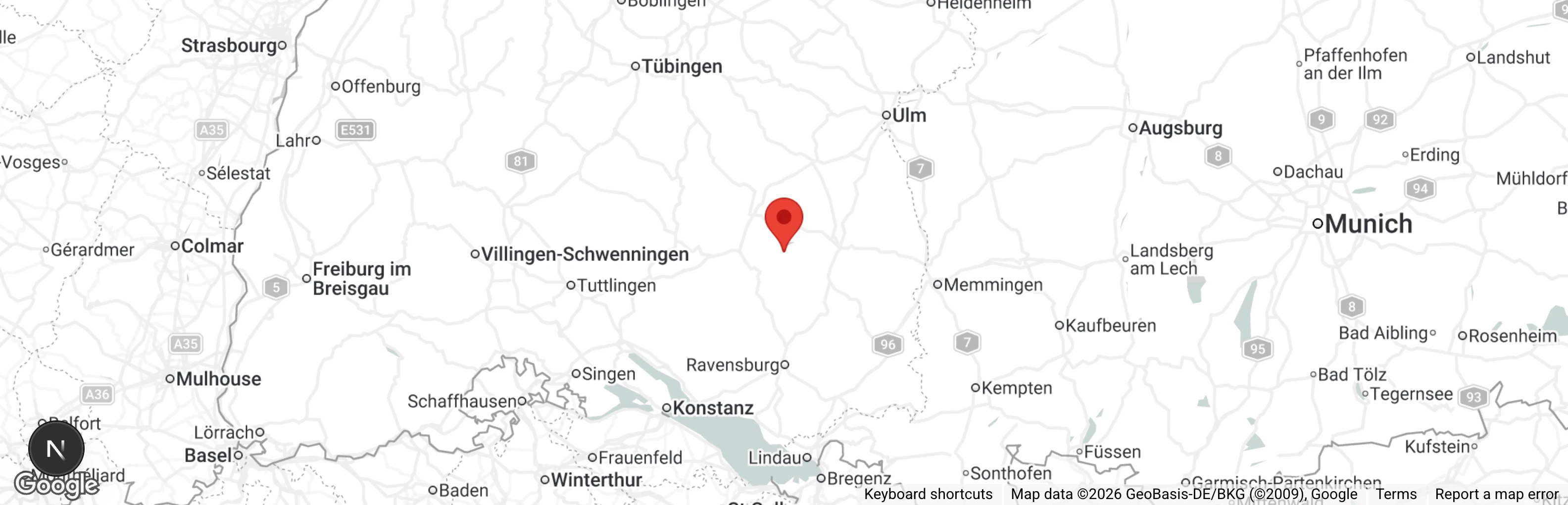 Map showing location of Listenhunde - Nothilfe e.V.