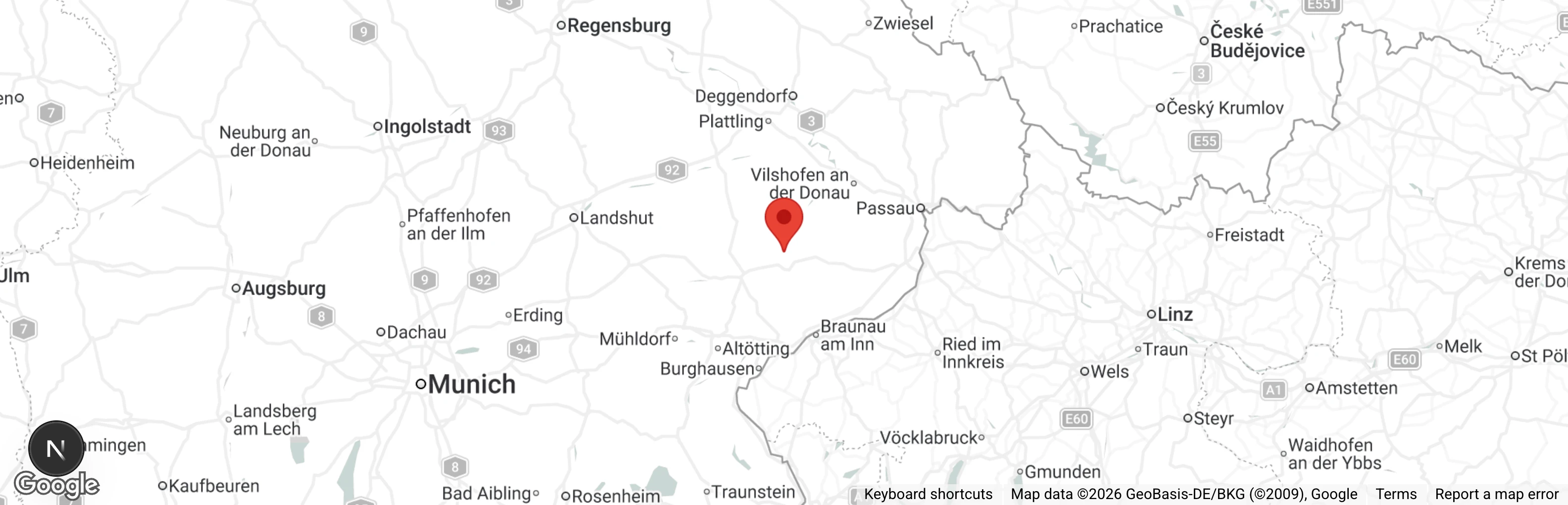 Map showing location of Tierschutzverein Rottal / Inn e.V.