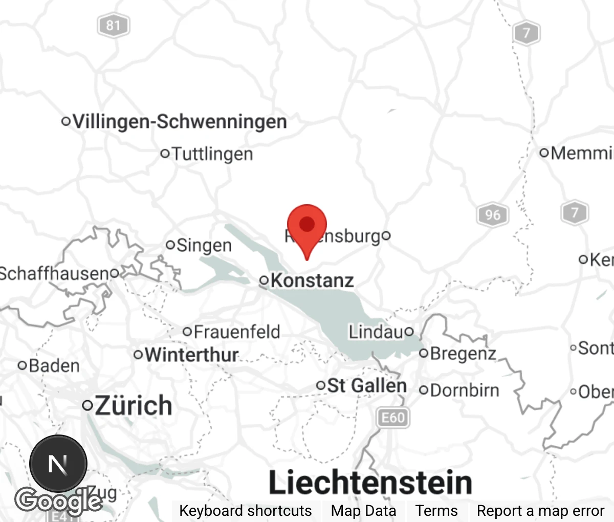 Map showing location of Tierschutzverein Markdorf und Umgebung e.V.