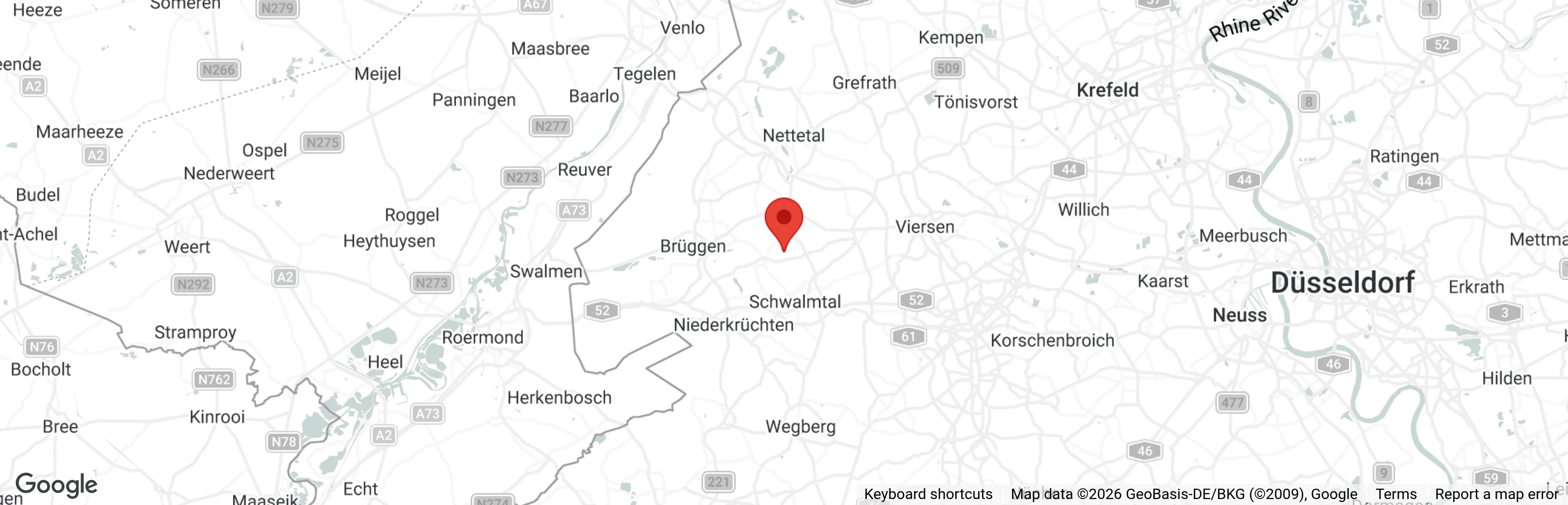 Map showing location of Notfelle Niederrhein e.V.