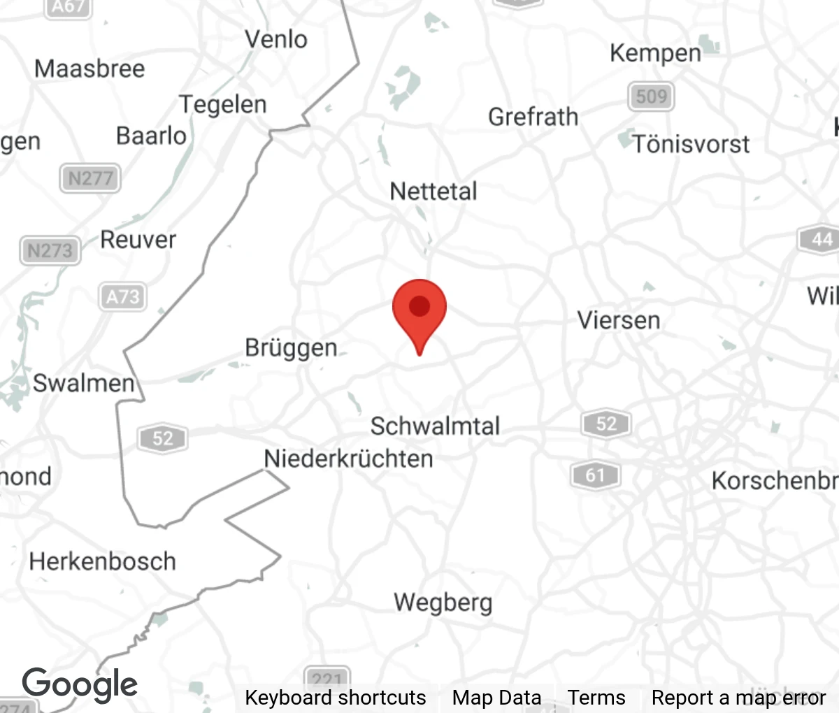 Map showing location of Notfelle Niederrhein e.V.