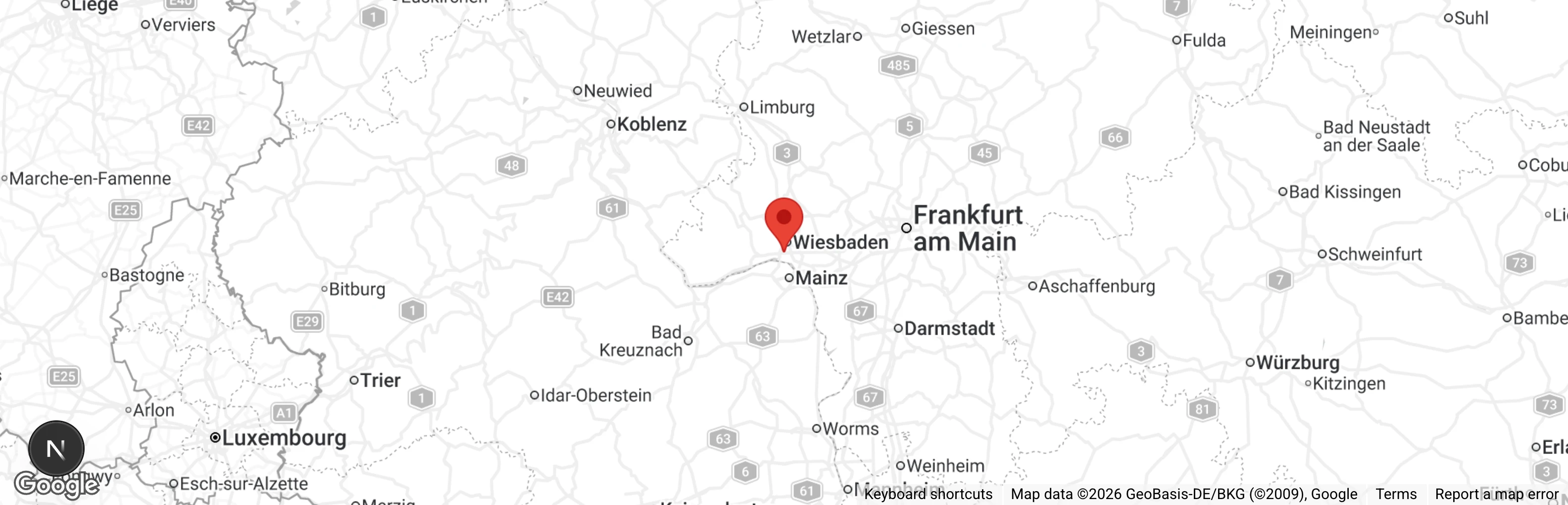 Map showing location of Arbeitsgruppe VKN e.V. Verhütung von Katzennachwuchs