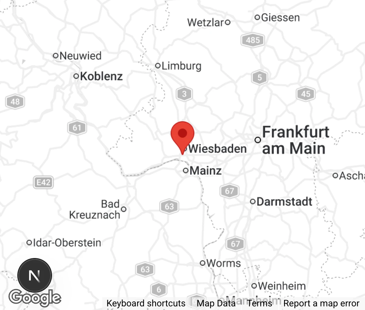 Map showing location of Arbeitsgruppe VKN e.V. Verhütung von Katzennachwuchs