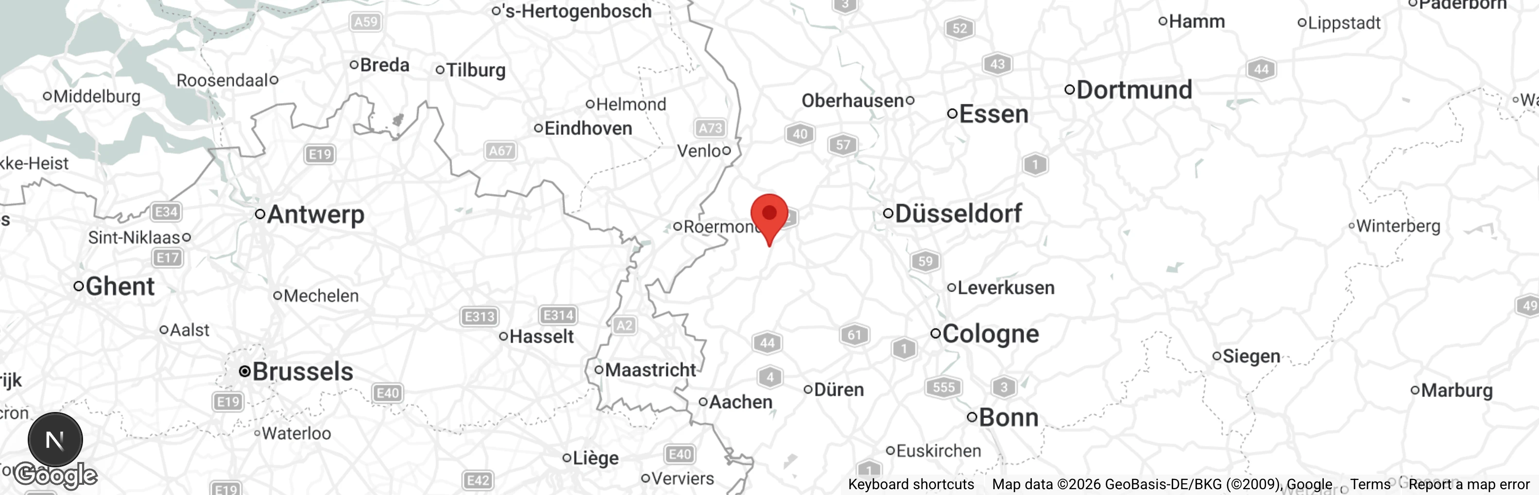 Map showing location of Die MonRo Ranch e.V.