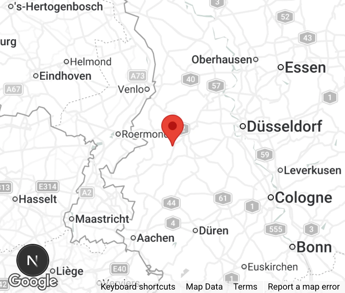 Map showing location of Die MonRo Ranch e.V.