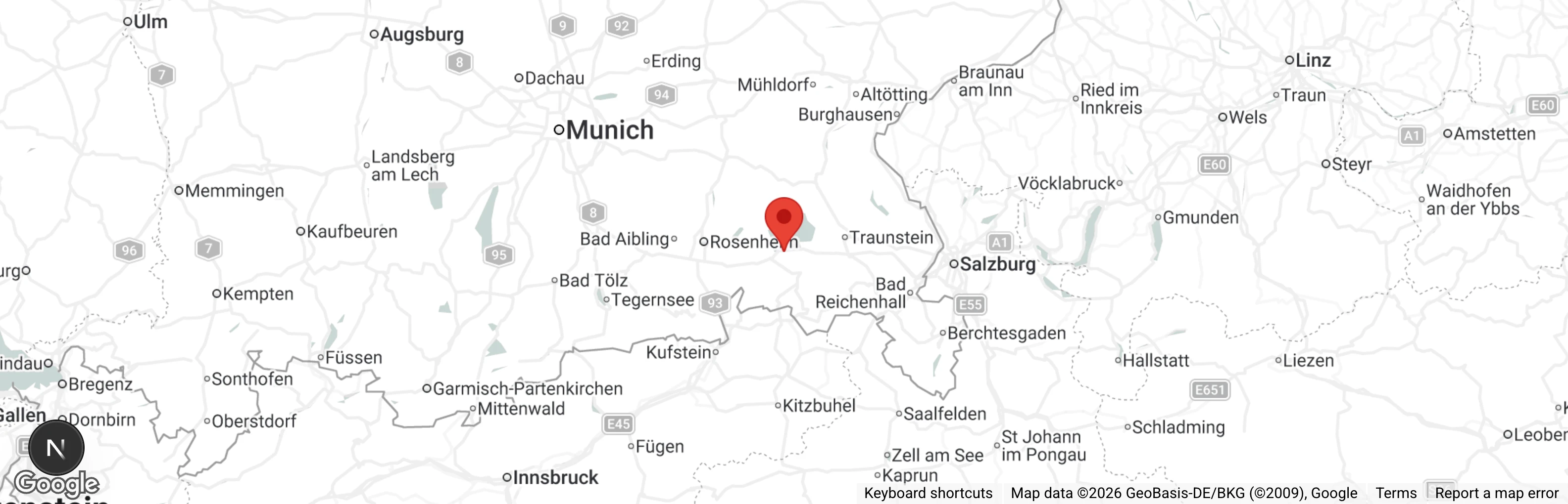 Map showing location of Tierschutzverein Häuser der Hoffnung e.V.