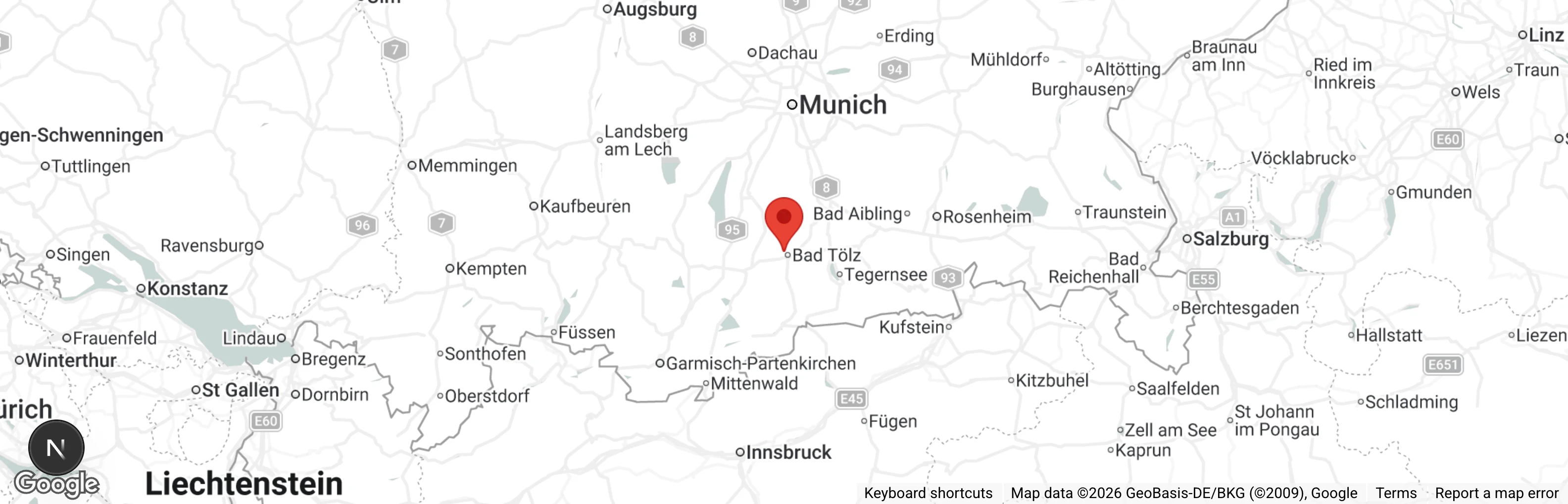 Map showing location of Tierheim 'Maria Much'