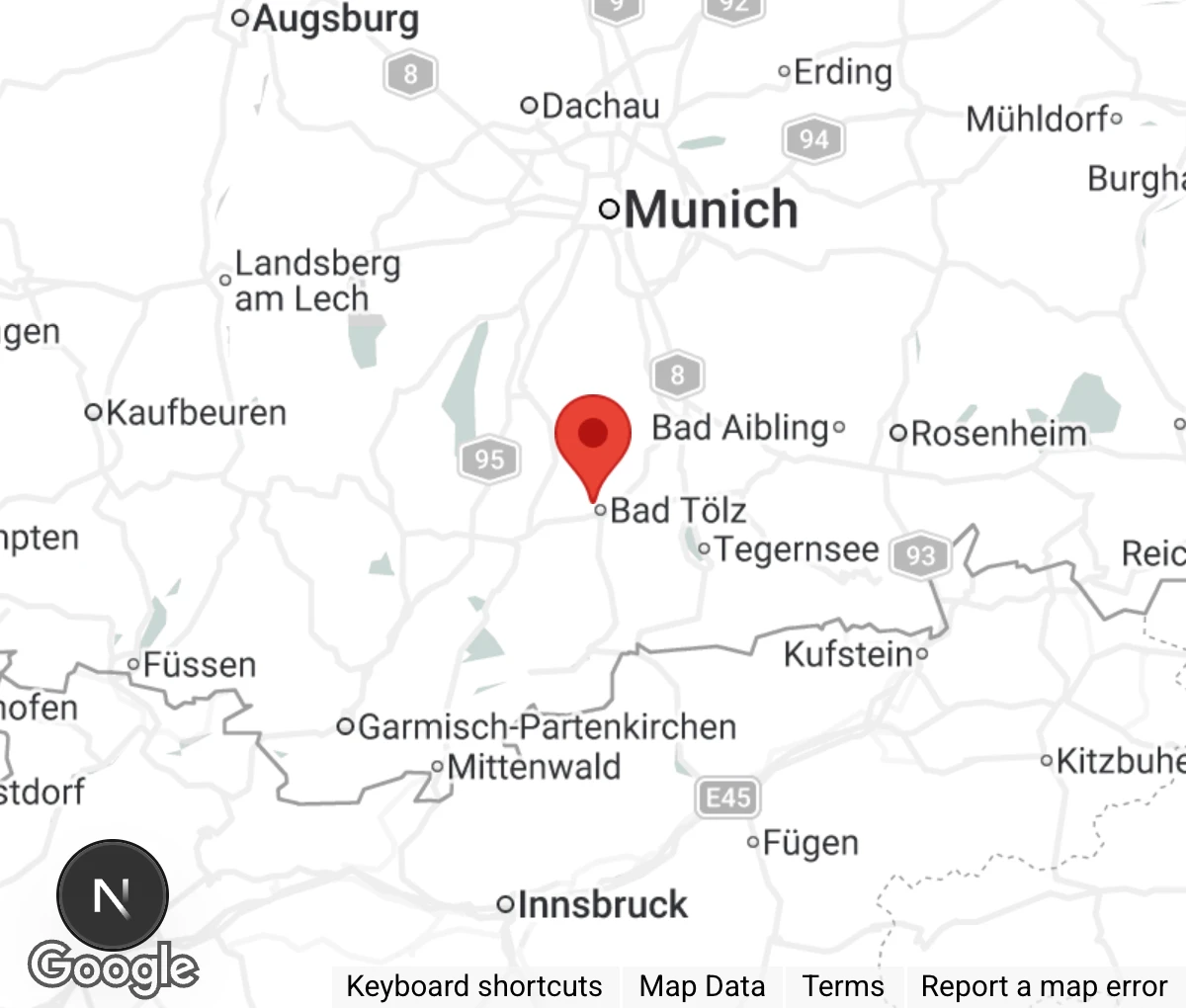 Map showing location of Tierheim 'Maria Much'