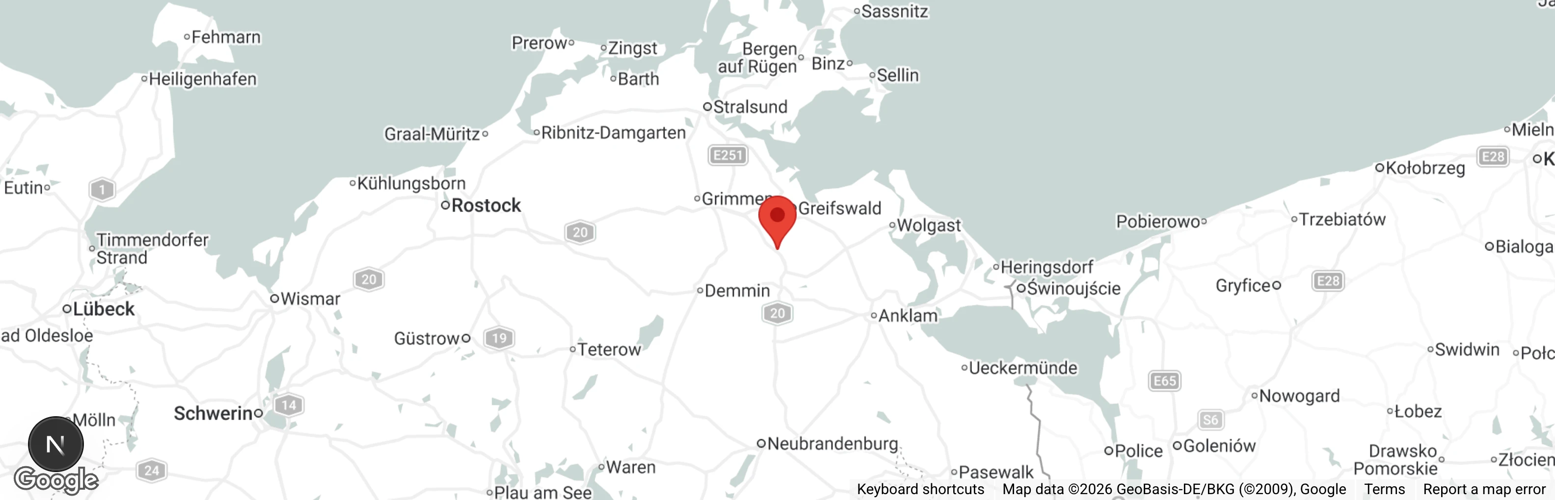 Map showing location of Tierhof Sonnenschein