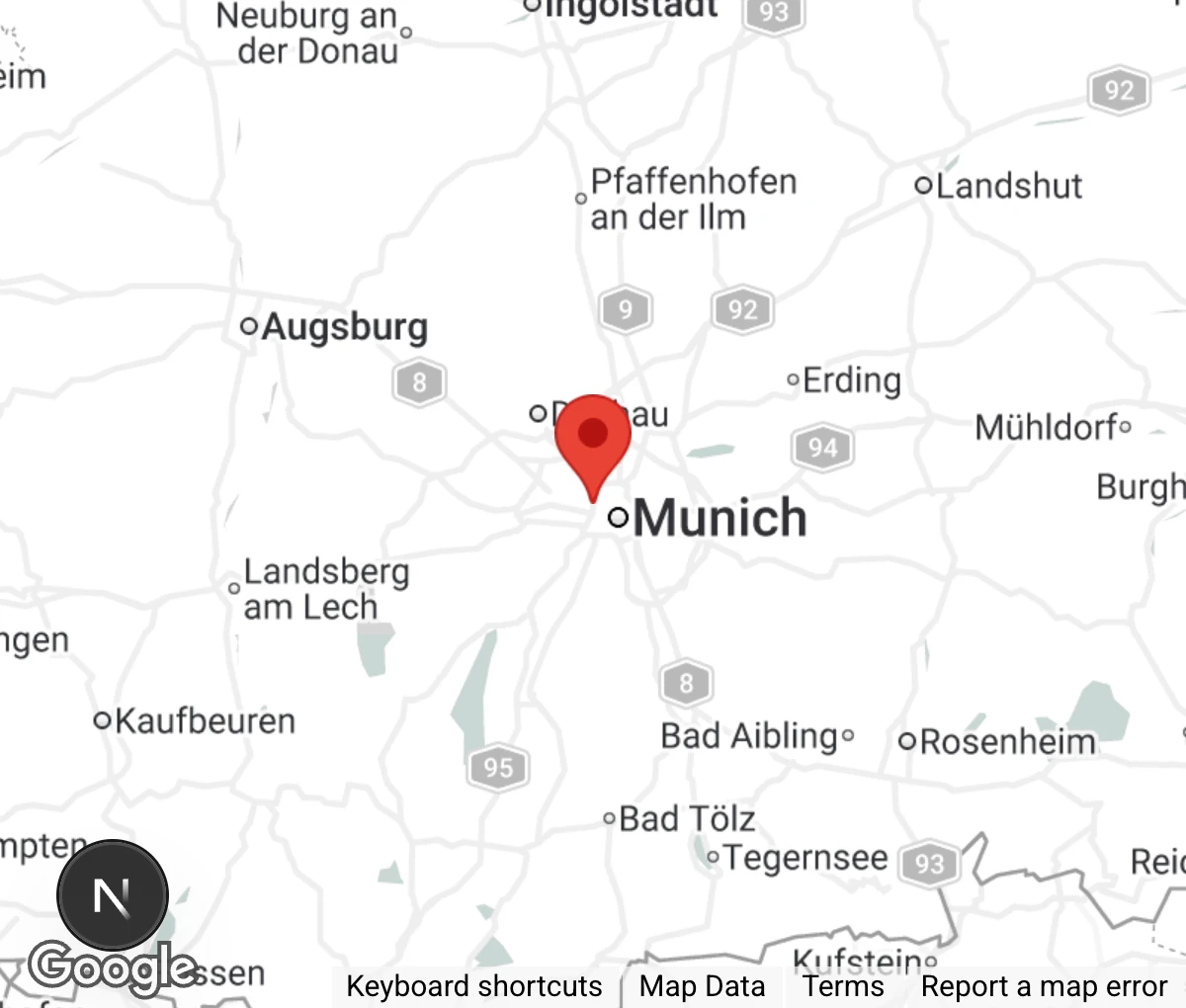 Map showing location of Auffangstation des Eichhörnchen Schutz e.V.