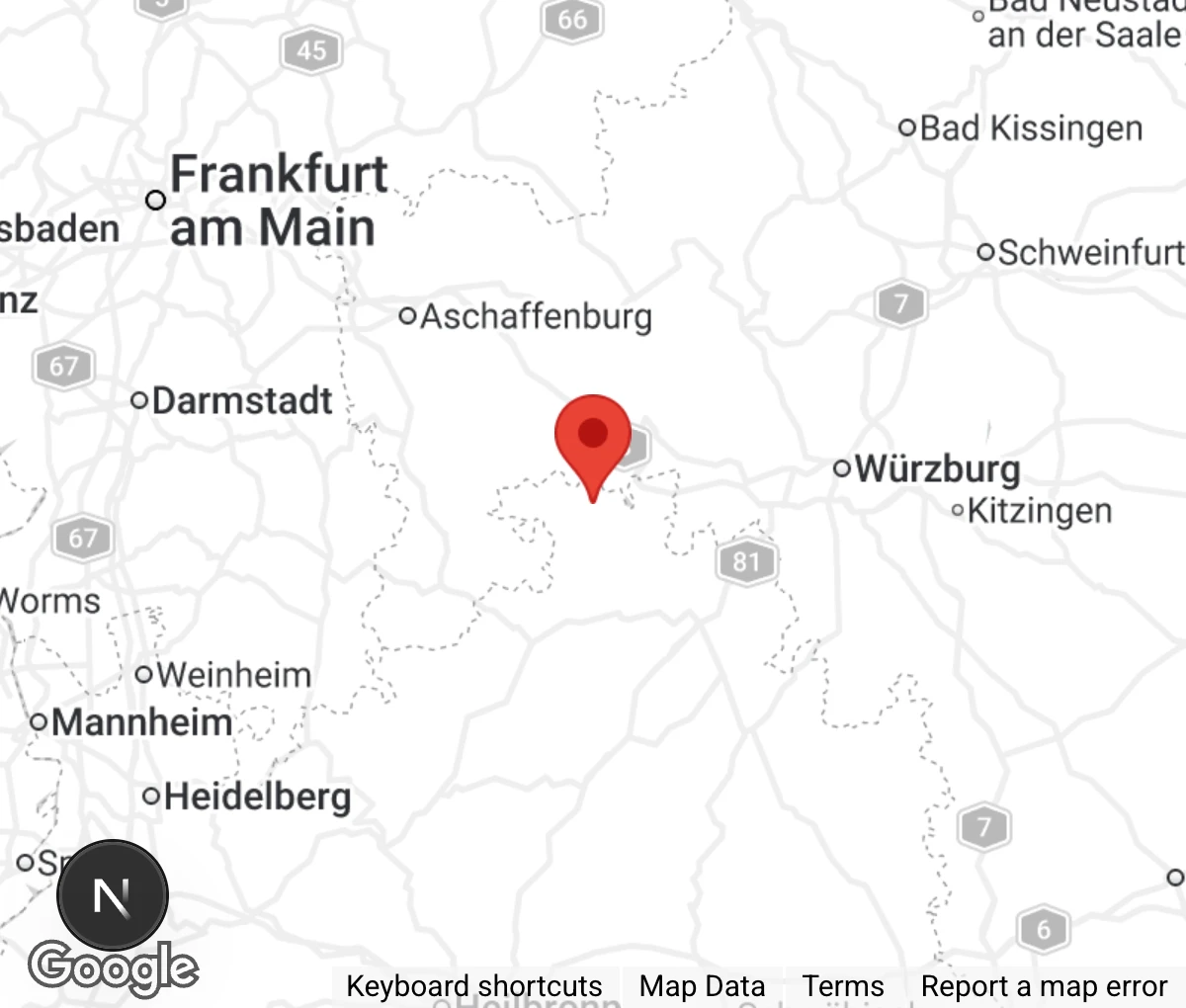 Map showing location of Theodora Brand Tierheim