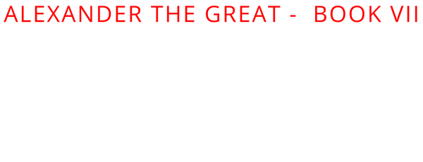 Book VII of the Anabasis of Alexander