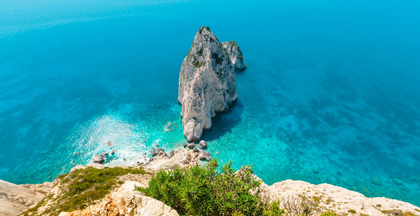 Zakynthos beach. Crystal blue water.