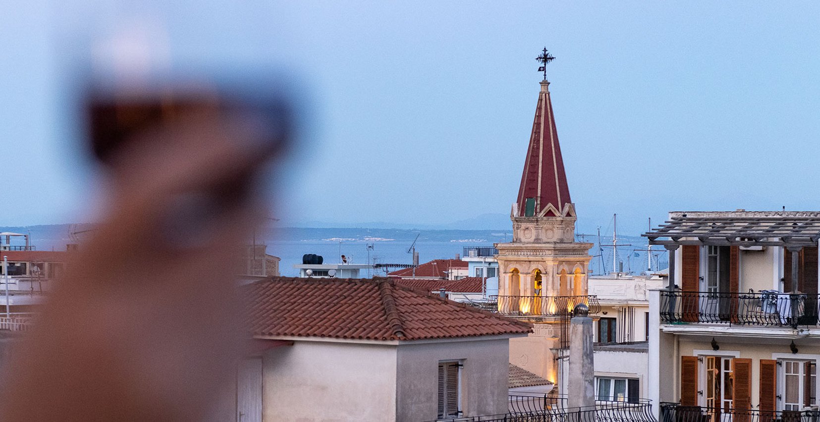 Wine with view of Zakynthos