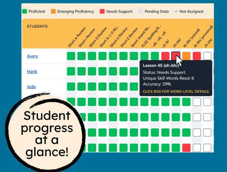 Skill Maps for frequent progress monitoring