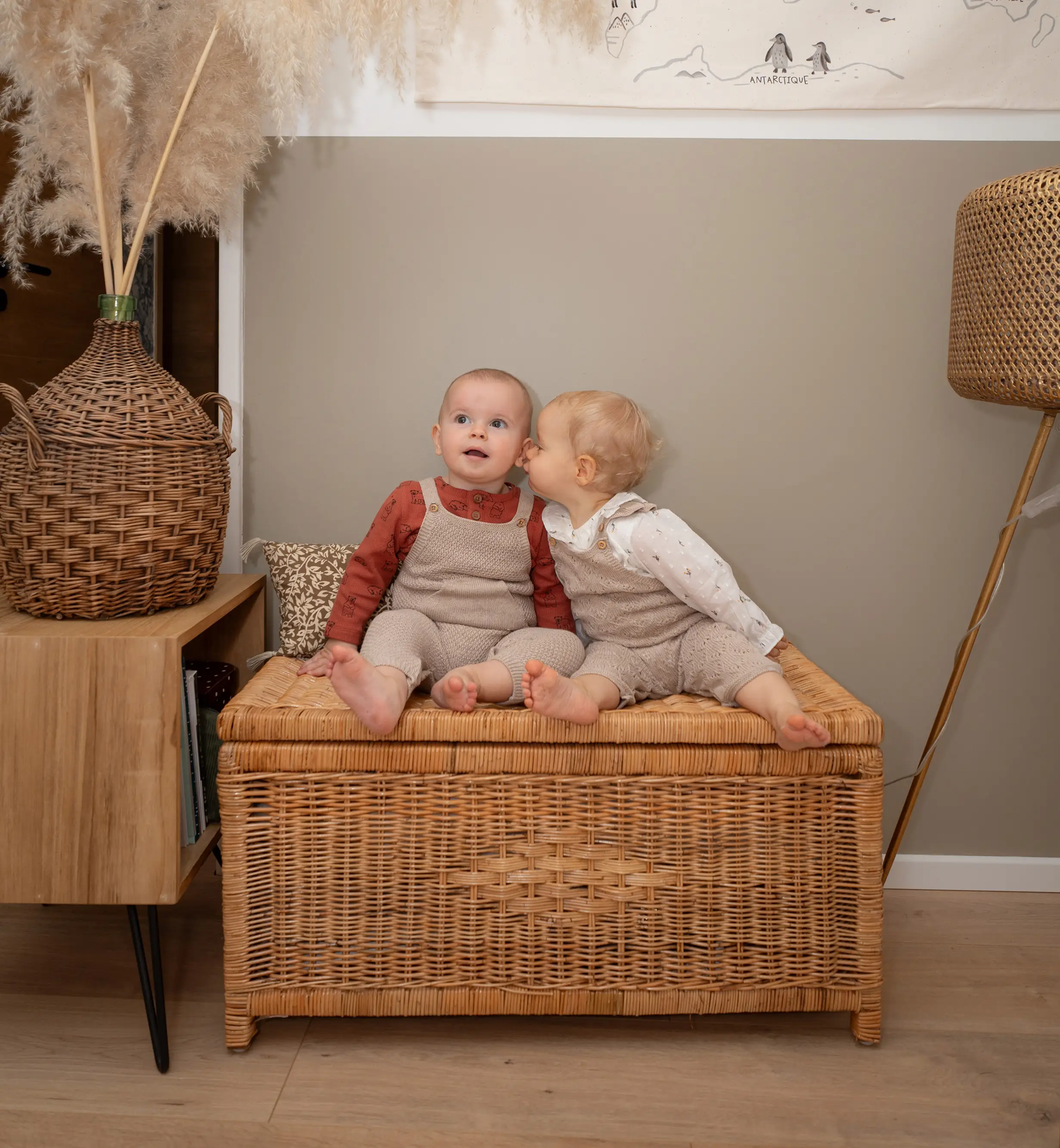 Malle box vêtements fille garçon automne