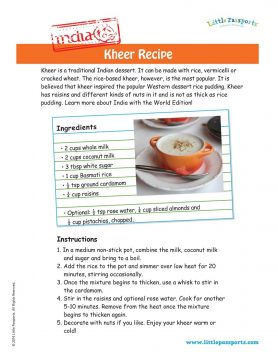 Indian Kheer recipe