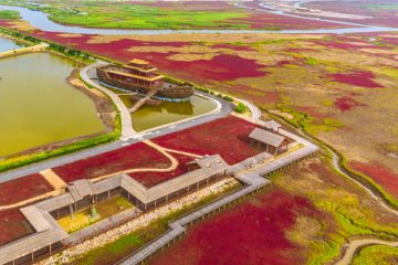 Panjin Red Beach China causeways