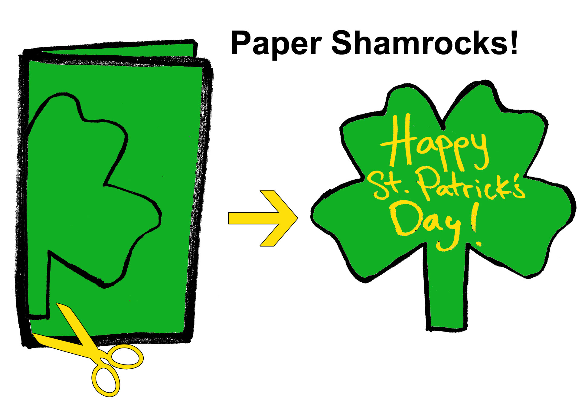 St. Patrick’s Day Shamrock Craft