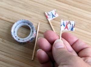 France Bento Mini Eiffel Tower Food Toothpicks