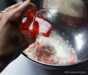 Little Passports Blog Make Your Own Mooncakes Adding Colored Water to Flour Sugar Mixture