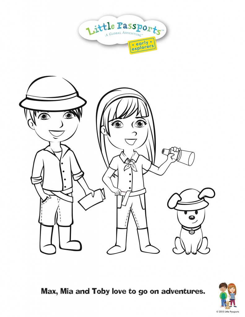 Passport Coloring Pages