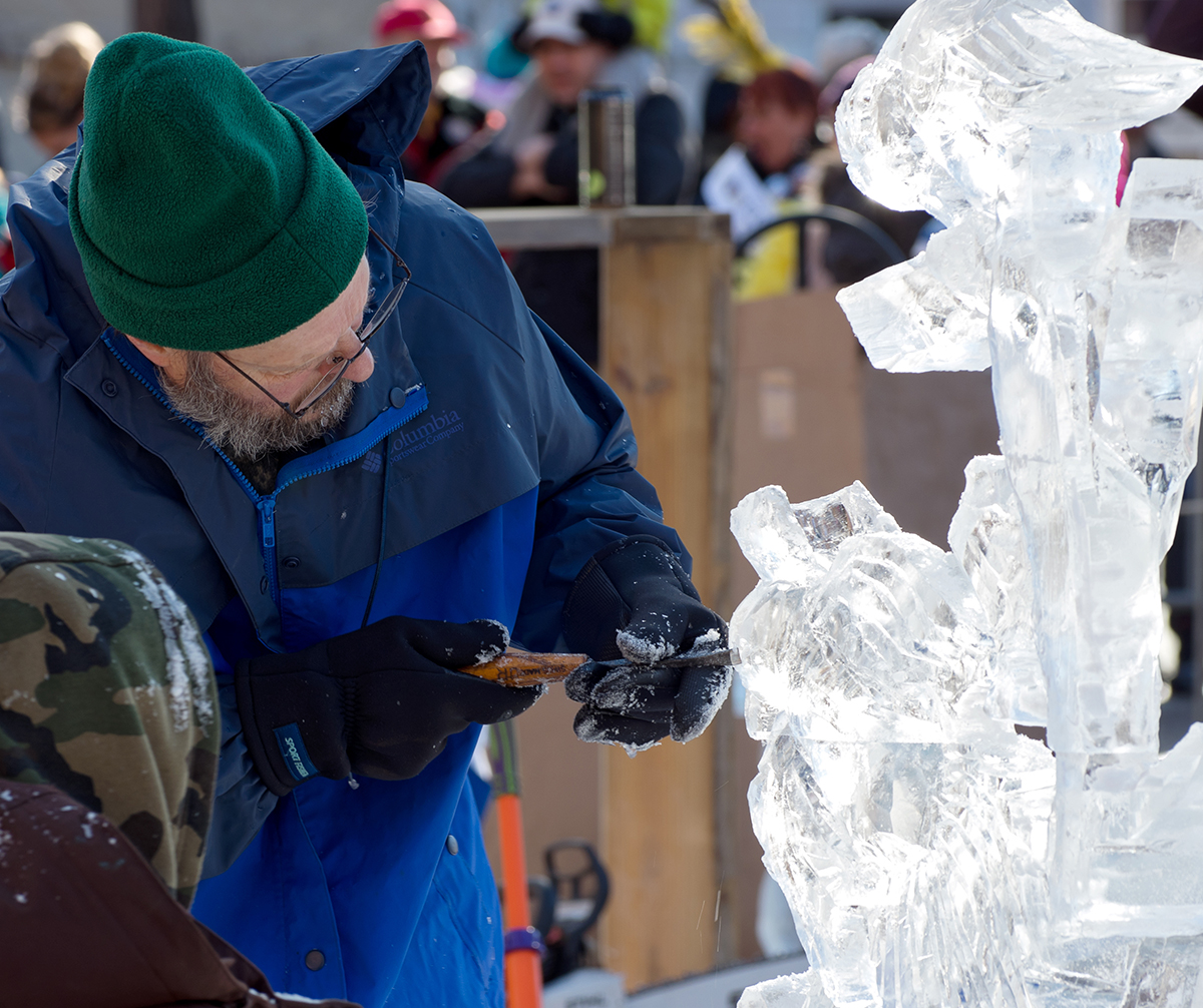 making ice sculptures