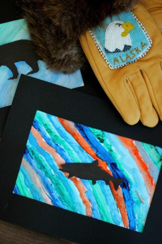 Northern Lights Art for Kids - Taming Little Monsters