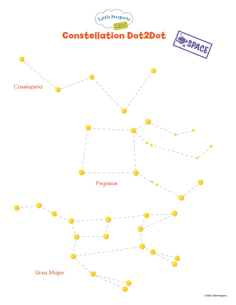Free Constellation Activity Sheet For Kids