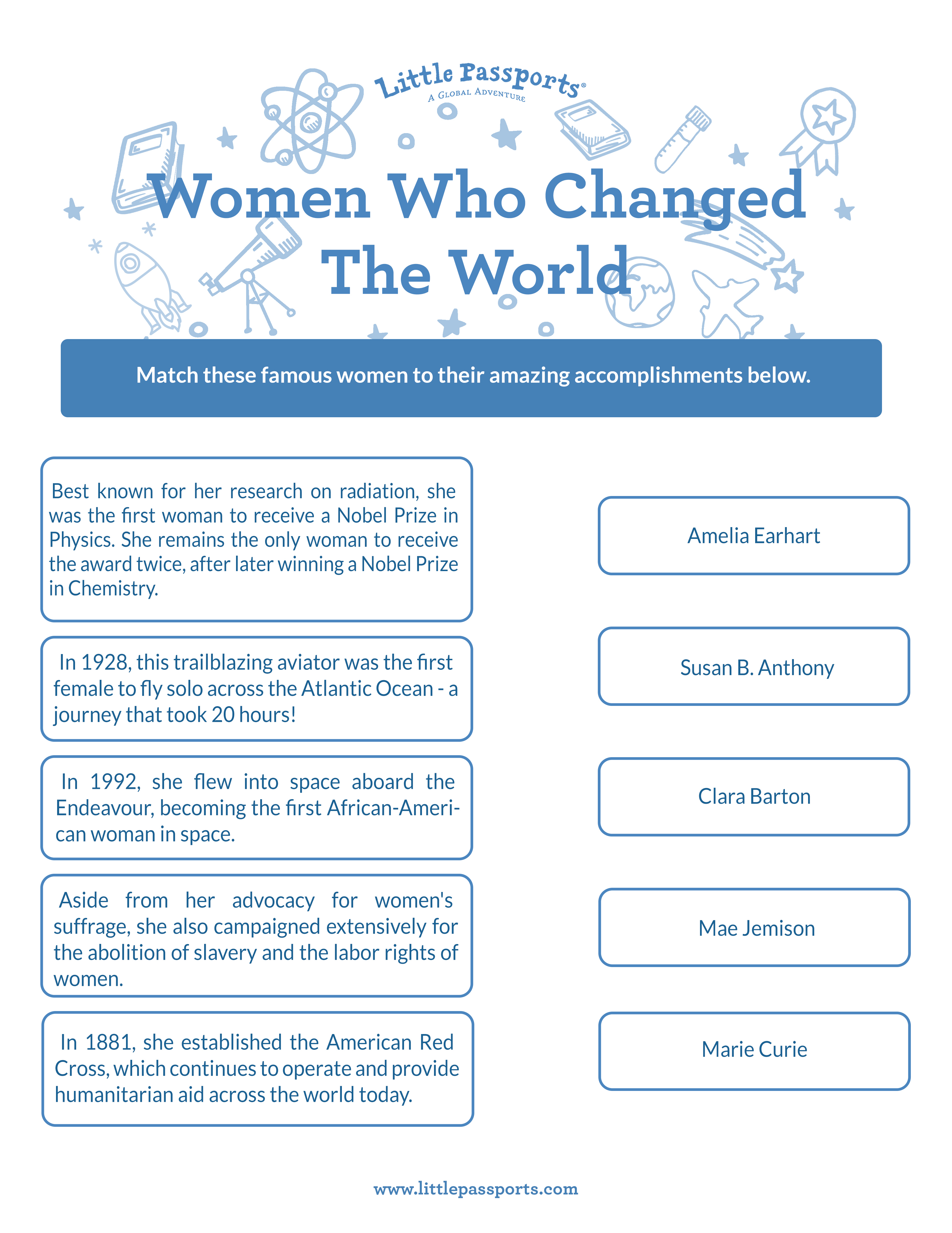 women-s-history-worksheets