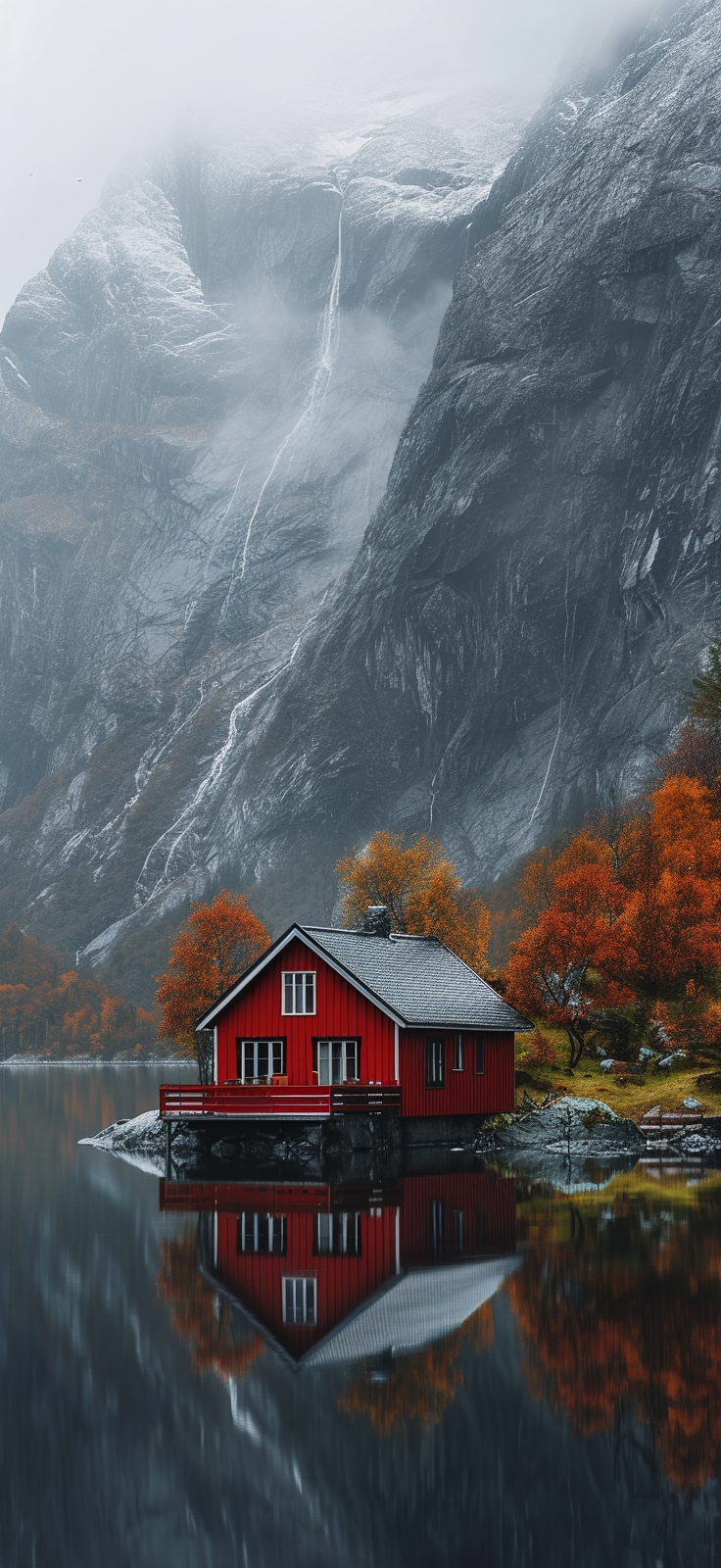 Capture the cozy charm of autumn with this free mobile wallpaper download.