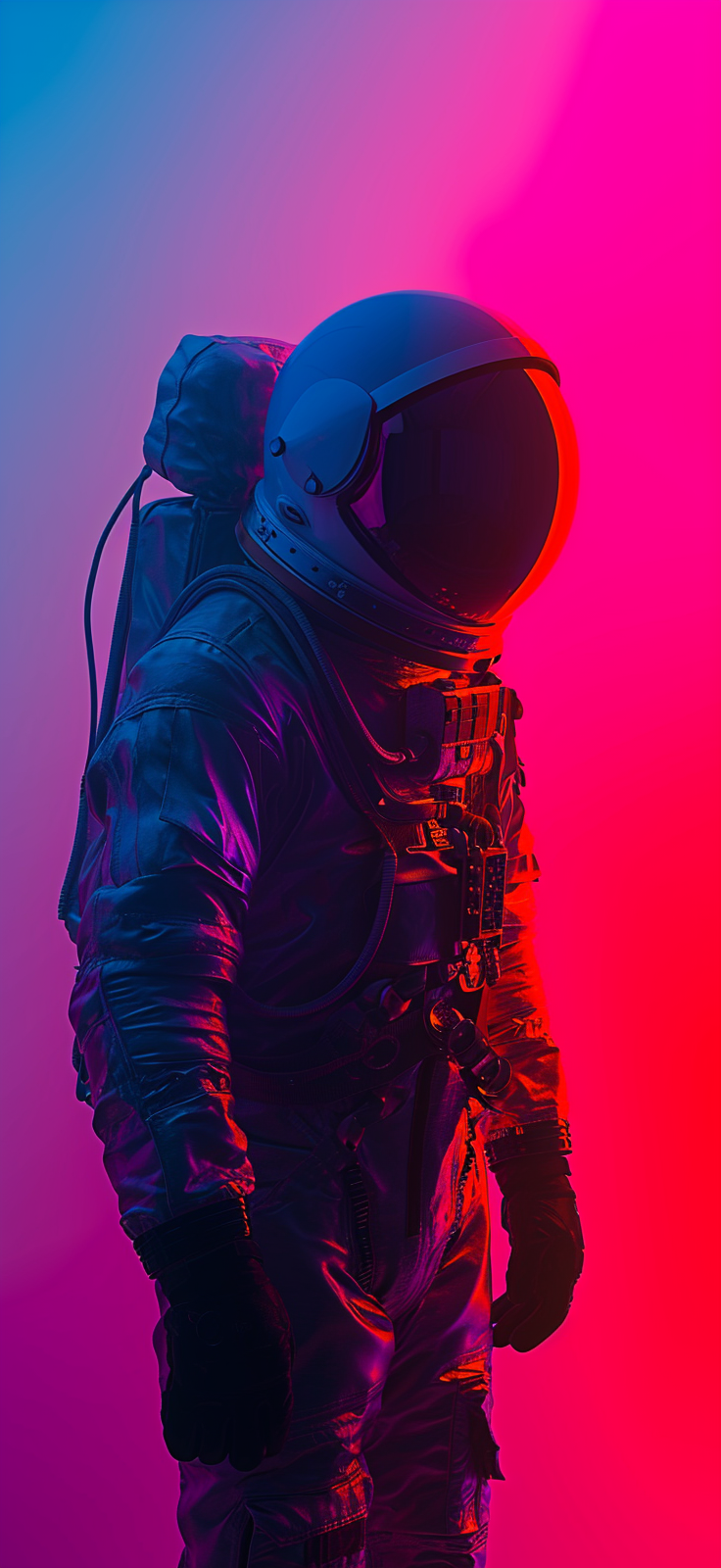 Dive into the cosmos with our latest mobile wallpaper featuring an astronaut.