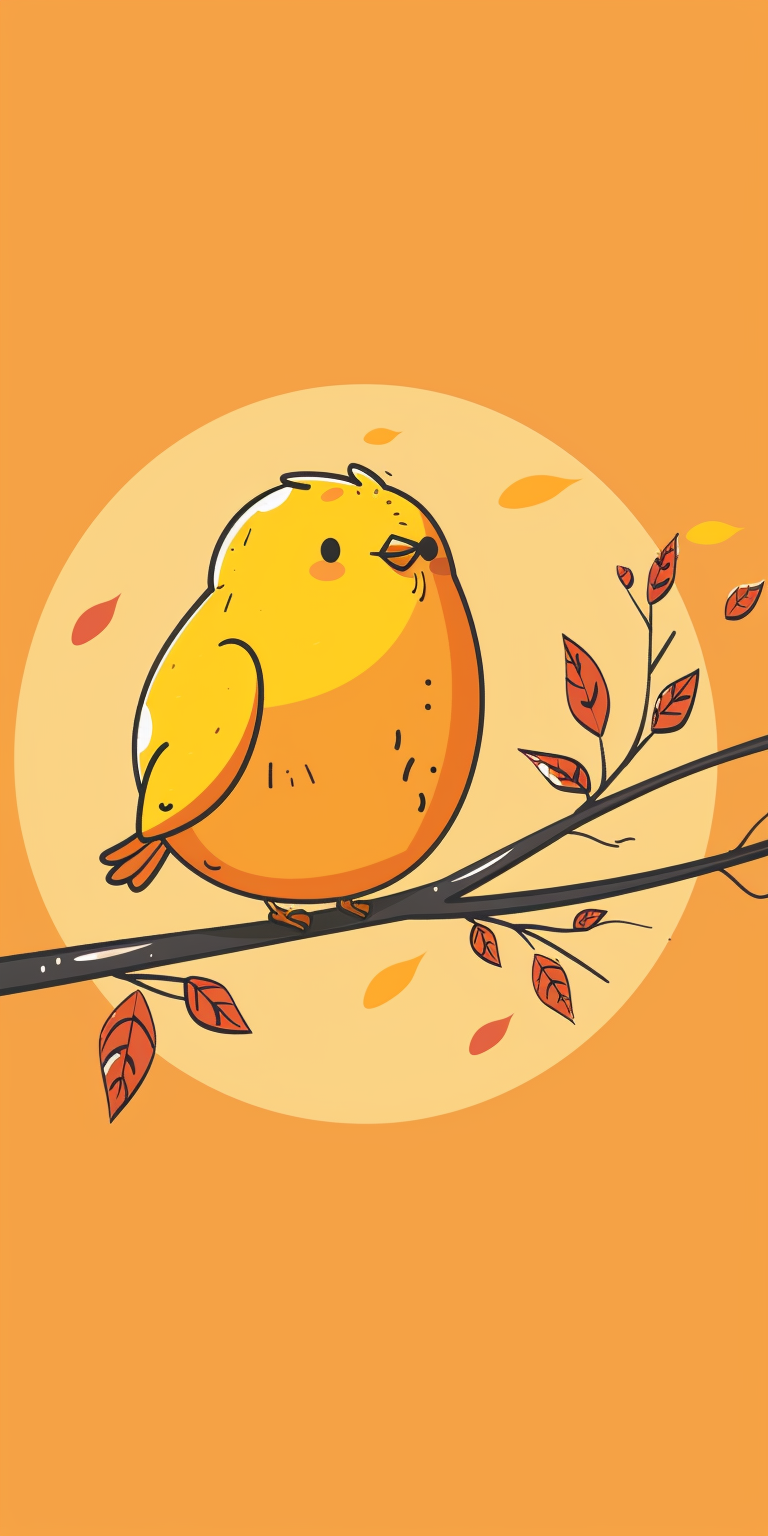 a yellow sparrow sitting on a Sprout