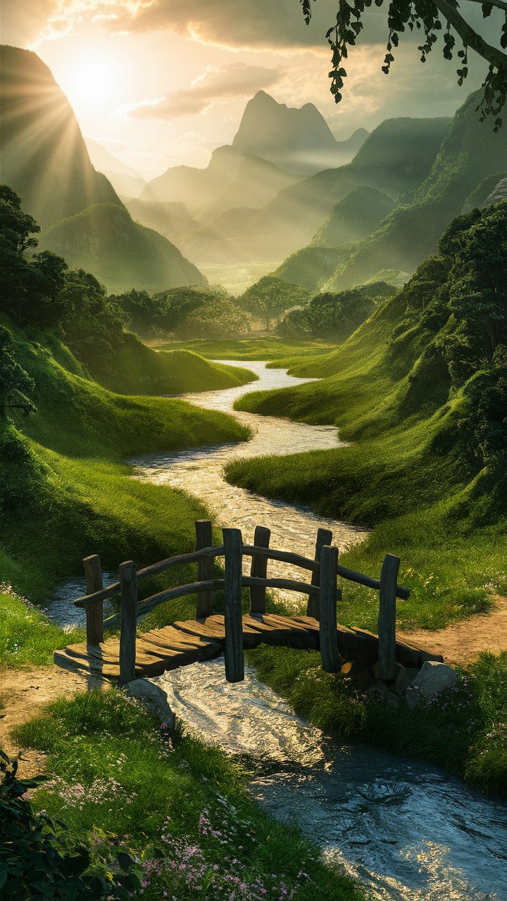 Transform your phone with beautiful 3D mobile wallpapers showcasing bridges, greenery, and nature landscapes.