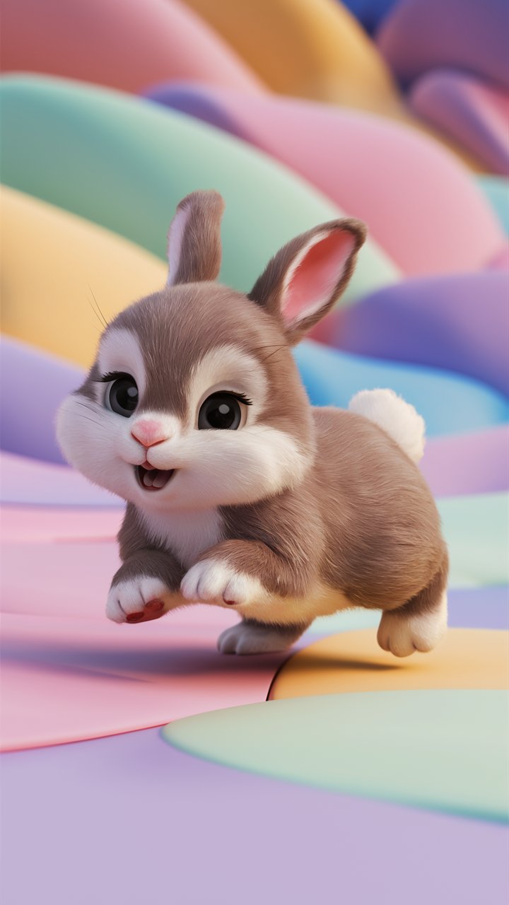 Cute Bunny 3D Mobile Wallpaper Ideas
