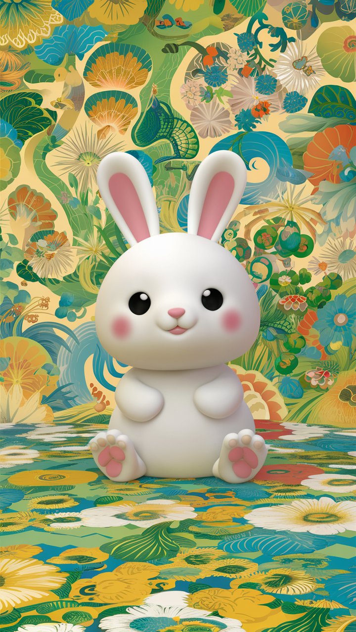 Explore our collection of 3D mobile wallpapers with charming bunny illustrations, designed to bring a little joy and cuteness to your phone.