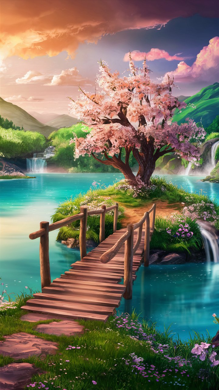 4k-aesthetic-nature-wallpaper-phone-illustration