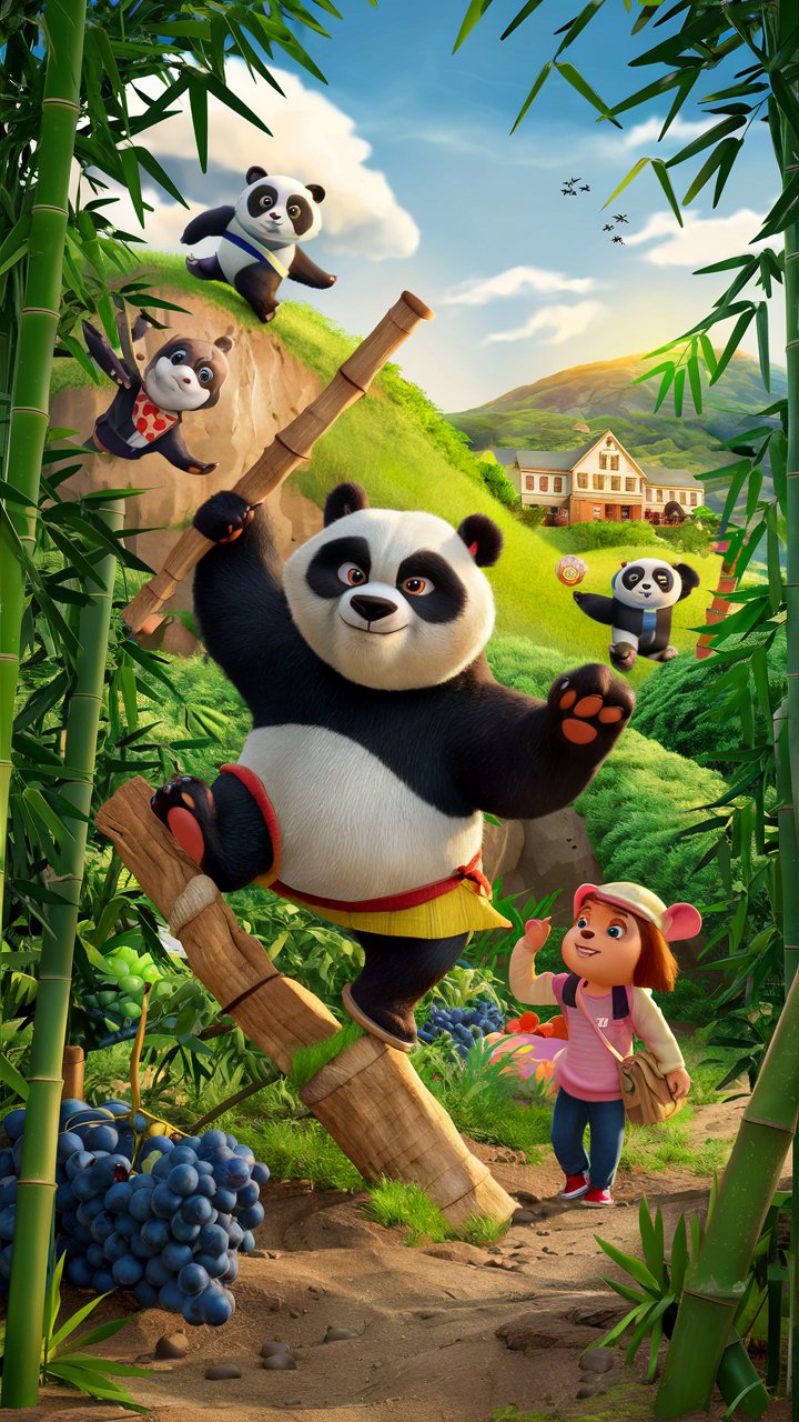 Discover HD Kung Fu Panda in stunning 3D illustrations for your mobile phone wallpaper. Get captivated by the action-packed images!