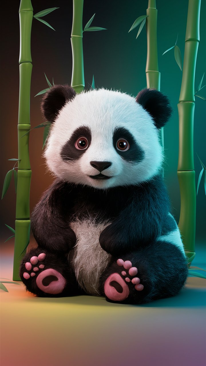 Discover adorable HD mobile wallpapers featuring a cute and charming sitting sad Kung Fu Panda illustration on our website.