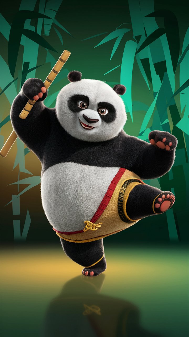 Bring Laughter to Your Screen: Kung Fu Panda Wallpaper