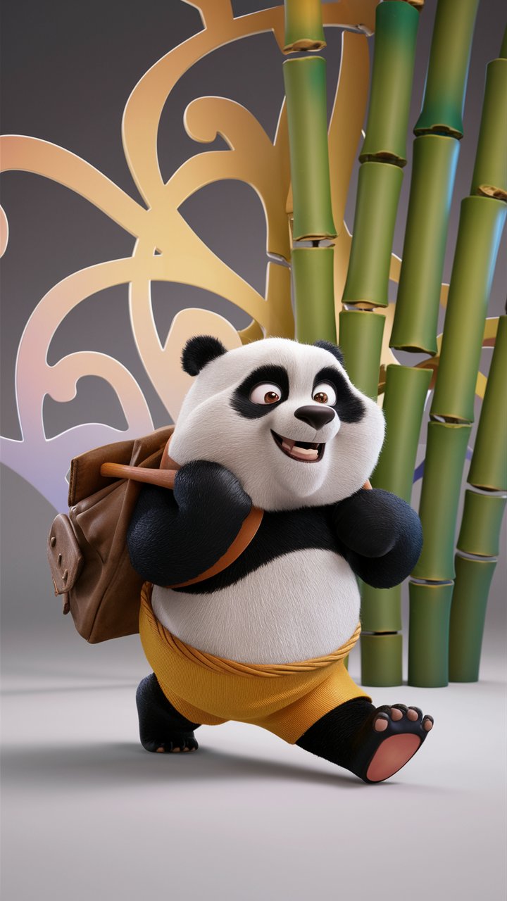 Get ready to mesmerize your phone screen with our collection of HD Kung Fu Panda illustrations. Playful, cute, and charming - perfect for fans of the beloved franchise!