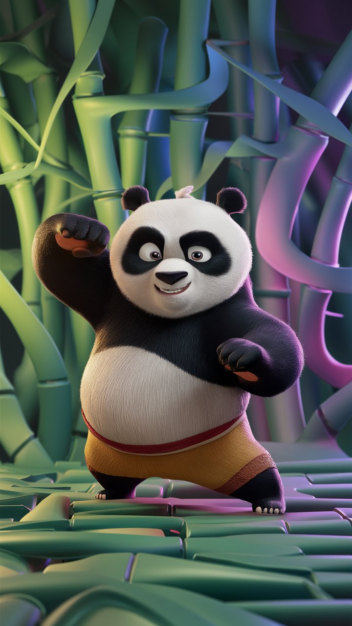 Get your hands on cute and playful kung fu panda illustrations in HD for your mobile wallpaper. Find the perfect design now!