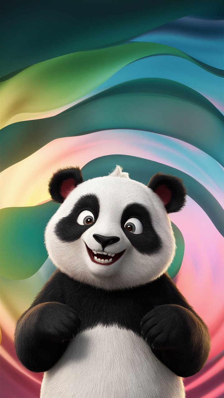 Find cute and charming Kung Fu Panda illustrations in HD for your mobile wallpaper. High-quality images available.