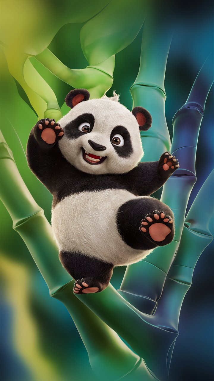 Get high-quality Kung Fu Panda illustrations for your mobile wallpaper. Cute and charming designs in HD.