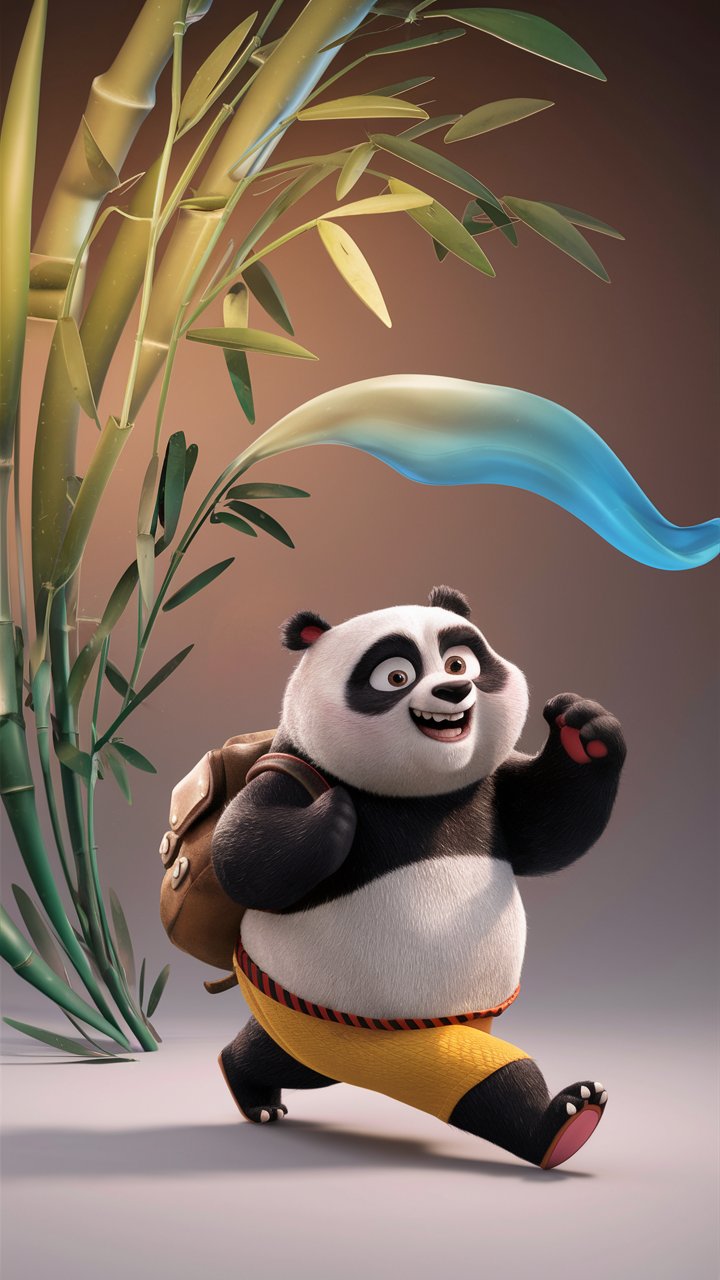 Discover adorable Kung Fu Panda illustrations for mobile wallpaper in HD quality on our site.