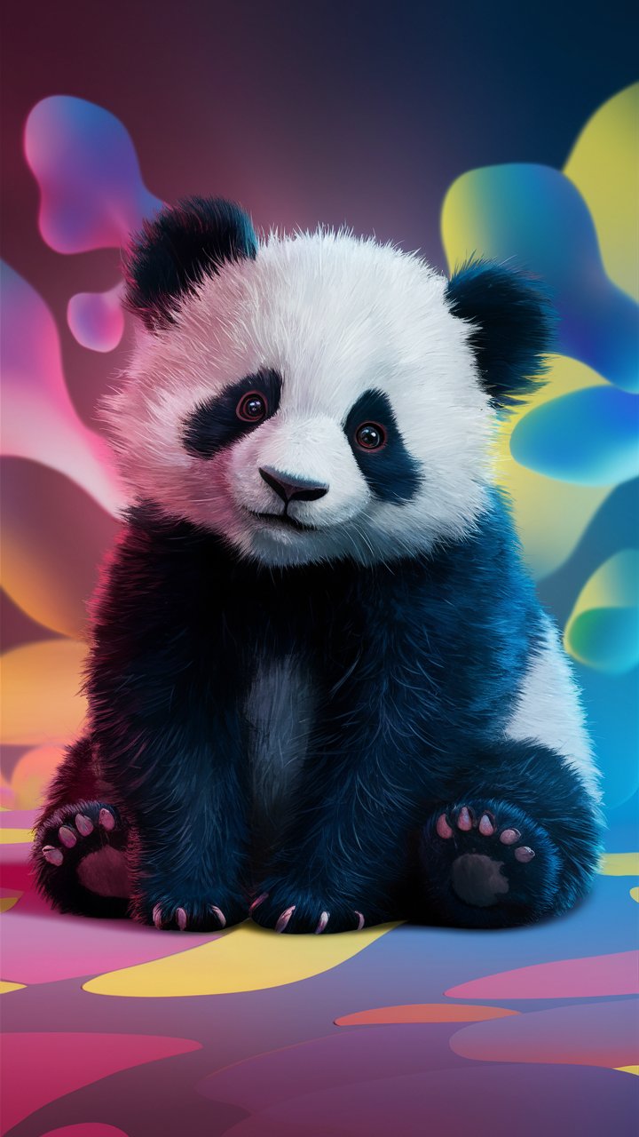 Charming Kung Fu Panda Illustration for Mobile Wallpaper