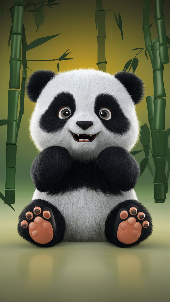 Explore our collection of cute and charming HD mobile wallpapers, including a sitting sad Kung Fu Panda illustration.