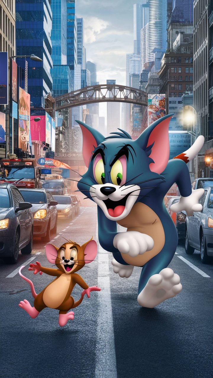 Explore stunning HD Tom and Jerry 3D illustrations for your mobile wallpaper. Perfect for every Tom and Jerry fan.
