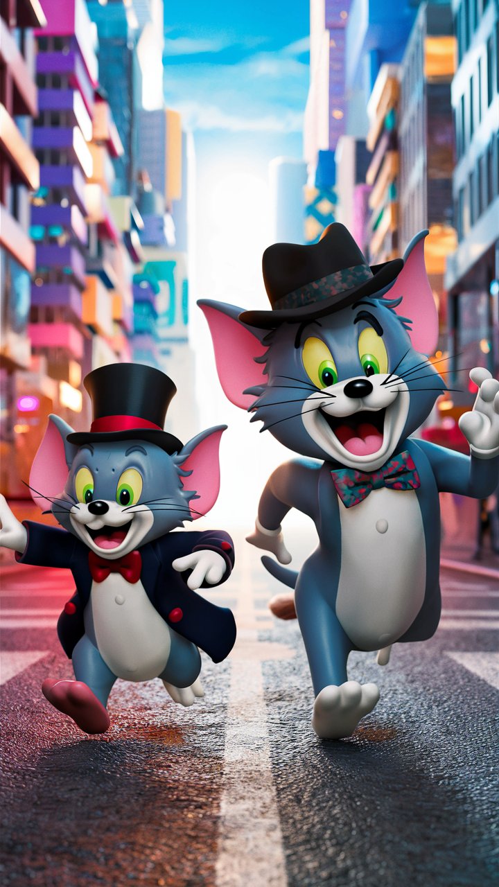 Dive into the world of HD Tom and Jerry cartoons through our website featuring 3D colorful mobile wallpaper illustrations. Experience the magic now!